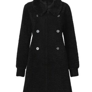 CAbi Black Teddy Jacket Large Vail Coat from limited collection